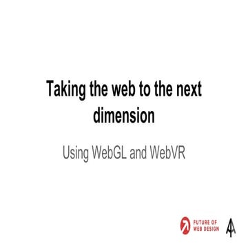 Taking the Web to the Next Dimension (Martin Naumann)