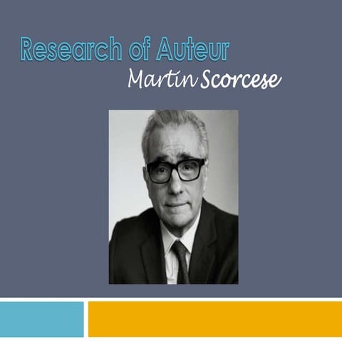 Martin Scorcese Research