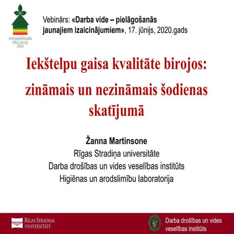 Iekštelpu gaisa kvalitāte un ventilācija | PDF