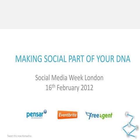 Making Social Part of Your DNA