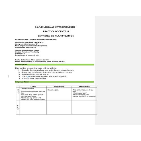 Martínez, bárbara  lesson plan 19- pca docente iii - pass