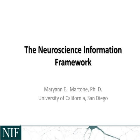 RDAP14: Maryann Martone, Keynote, The Neuroscience Information Framework
