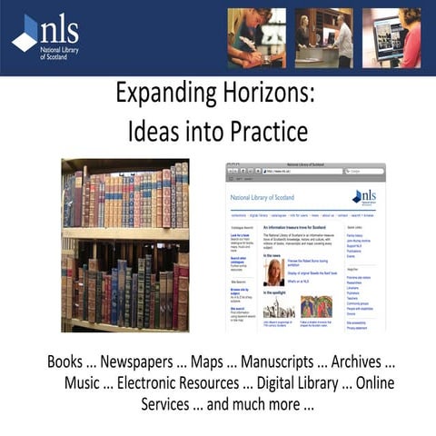 Expanding Horizons - Ideas into Practice