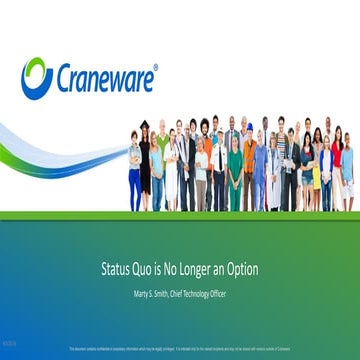 Status Quo is No Longer an Option