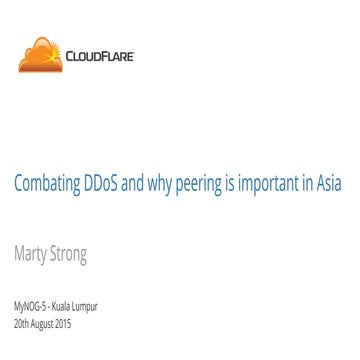 Combating DDoS and why peering is important in Asia