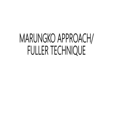 Marungko approach
