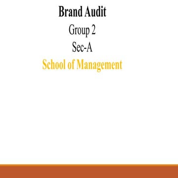 Maruti brand audit