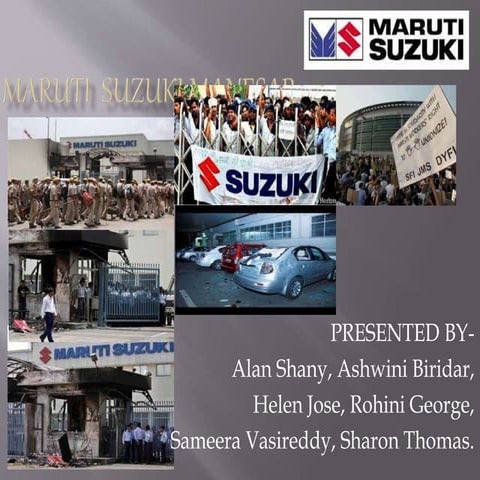 Maruti suzuki manesar Case