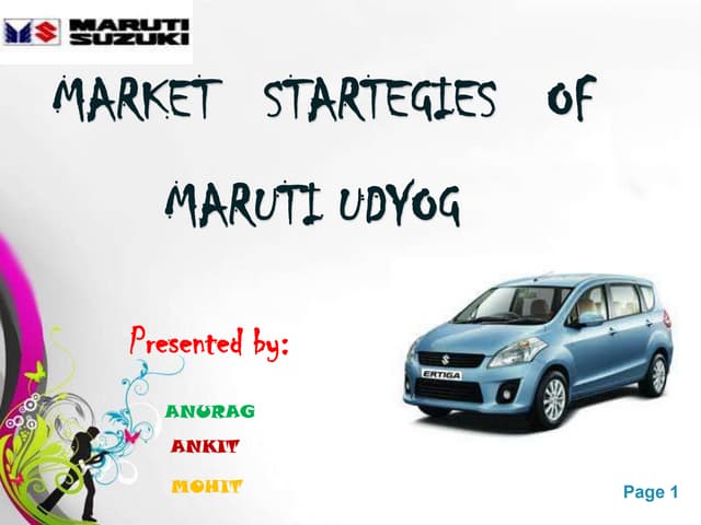 Maruti suzuki ppt