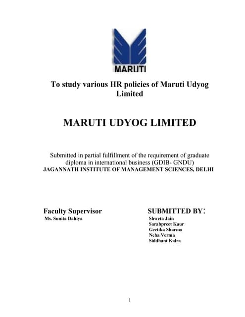 Maruti udyog
