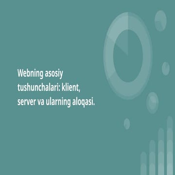 Презентация - Web-sayt yaratish asoslari va HTML (1).pptx
