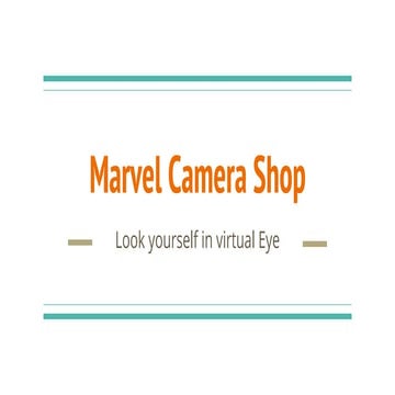 Marvel camera shop(website)