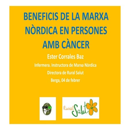 Marxa nòrdica ginkgo dia càncer