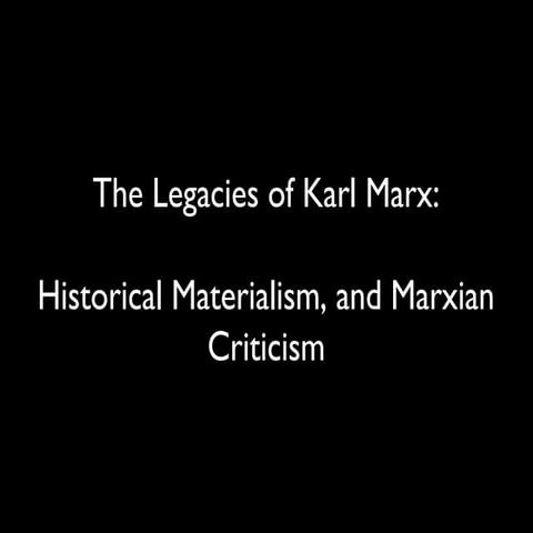 Marxian criticism