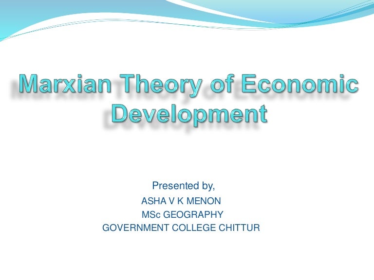 Marxian theory of economic development