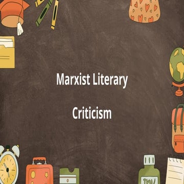 MARXIST CRITICISM - Literary Critism.pdf