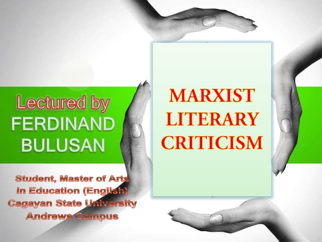 Marxist Literary Criticism