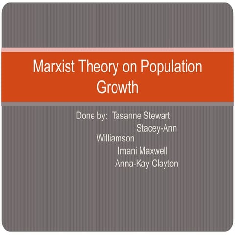 Marxist theory on population growth