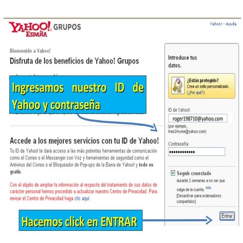 tutorial de grupos de yahoo