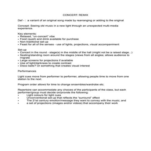 Mary elizabeth remix concert plan a