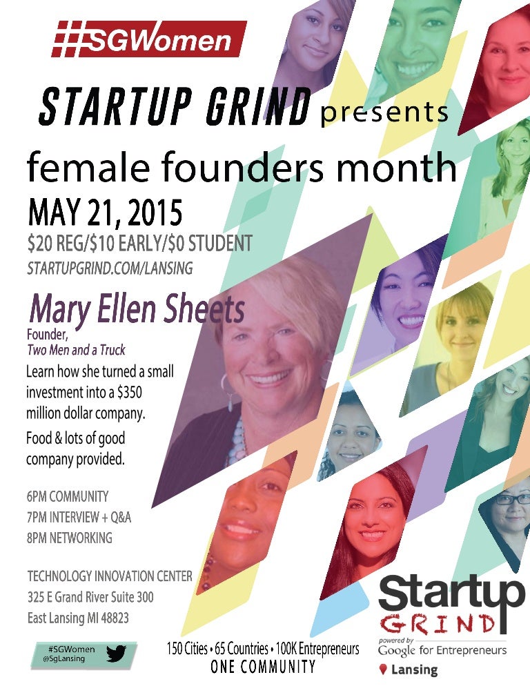 startup grind lansing hosts mary ellen sheets mary ellen sheets