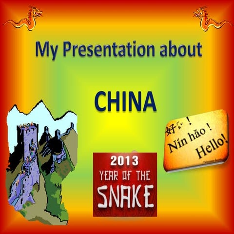 Maryams presentation china