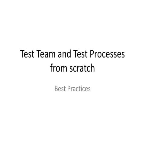 «Будуємо команду та процеси тестування з нуля. Best practices» - Мар'ян Цар