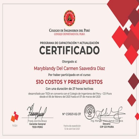 Curso de S10 costos y presupuestos