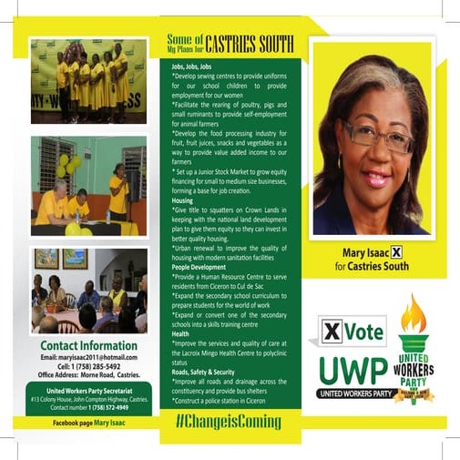 Mary Isaac for Castries South