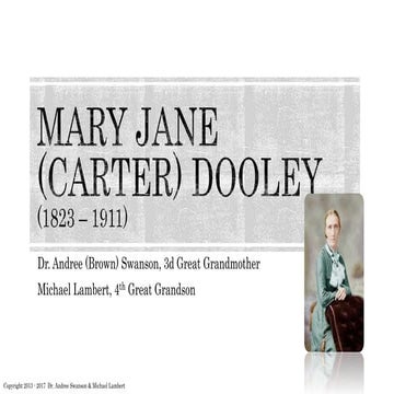 Mary Jane (Carter) Dooley