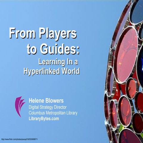 From Players To Guides: Learning in a Hyperlinked World