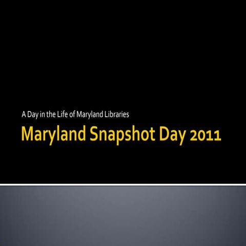 MarylandSnapshotdayLegislatorShow2011