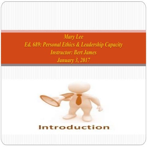 Mary lee introduction