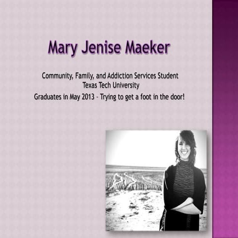 Mary Maeker Visual Resume