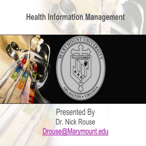 Health information management .ppt