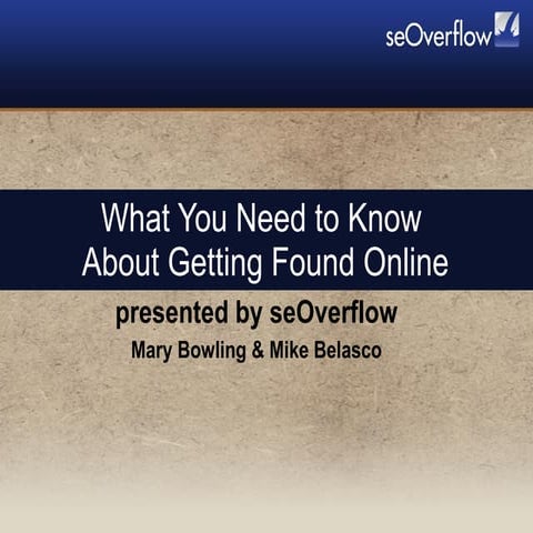What you need to know about getting found online