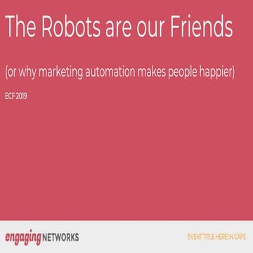 The robots are our friends