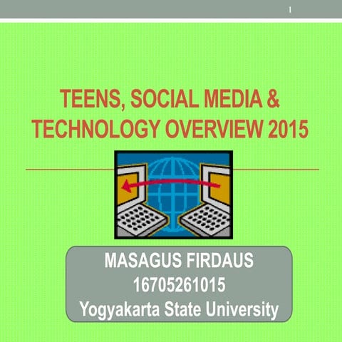 Masagus firdaus teens and technology