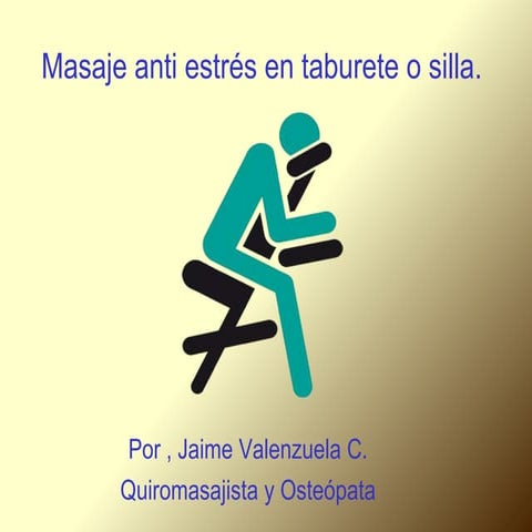 Masaje anti estrés en taburete o silla