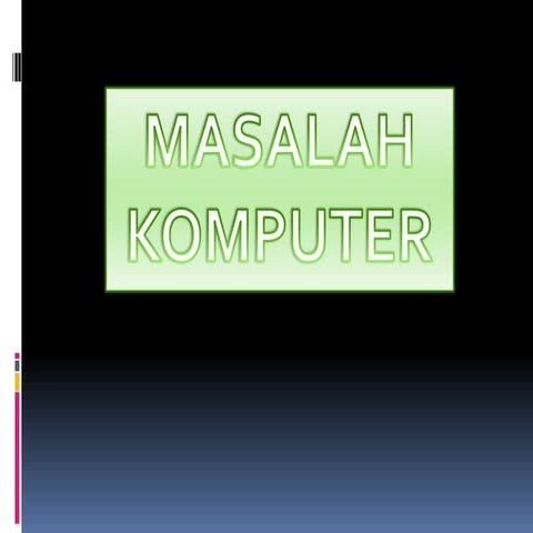 Masalah komputer