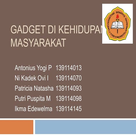 Masalah Sosial - perkembangan gadget