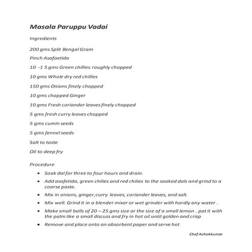 Masala paruppu vadai