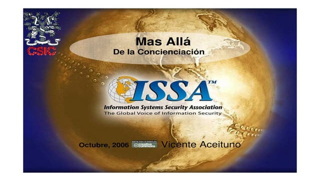 Mas allá de la Concienciación