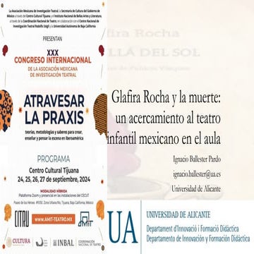 Glafira Rocha y la muerte: un acercamiento al teatro infantil mexicano en el aula