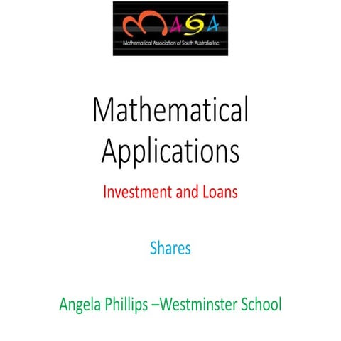 Masa mathematical applications 2016