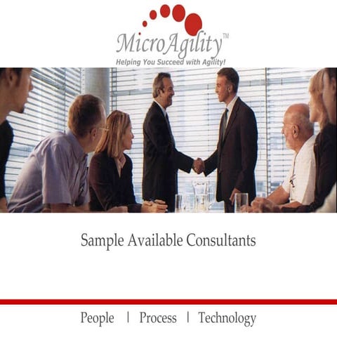 MA Sample of Available Consultants