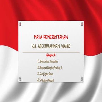 Masa pemerintahan gus dur