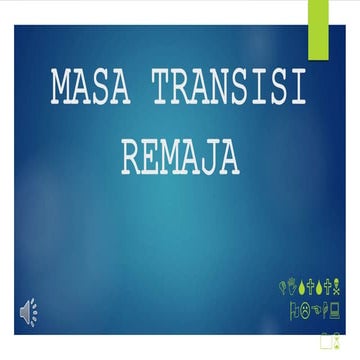 Masa transisi remaja 