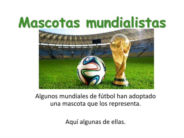 Mascotas mundialistas