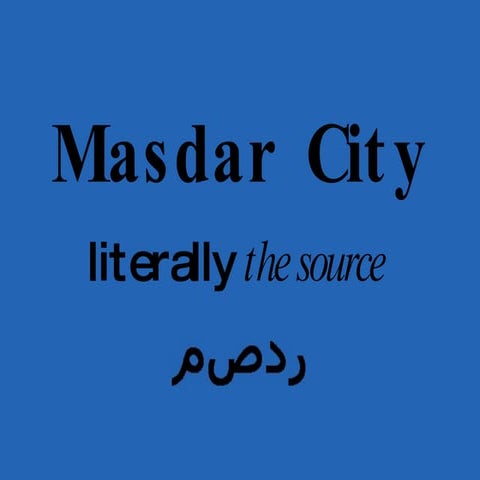 Masdar Presentation